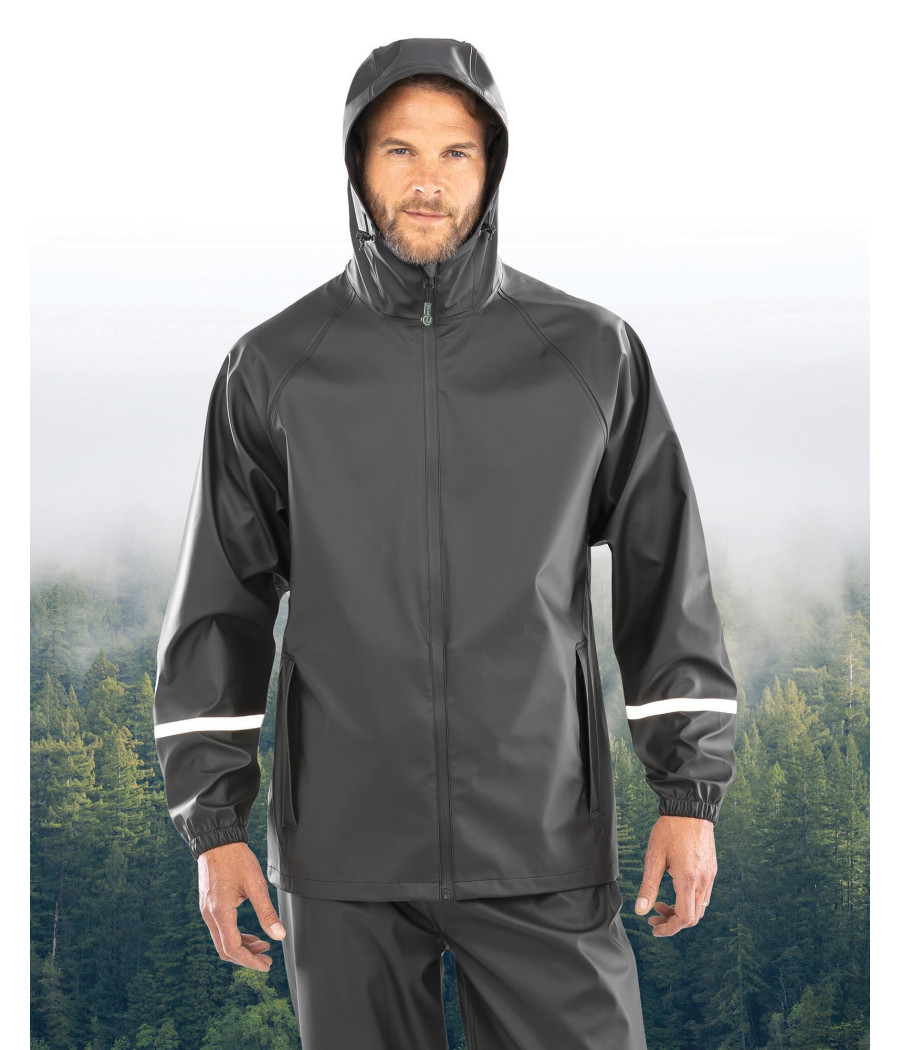 Veste imperméable Prism PU avec bandes réfléchissantes