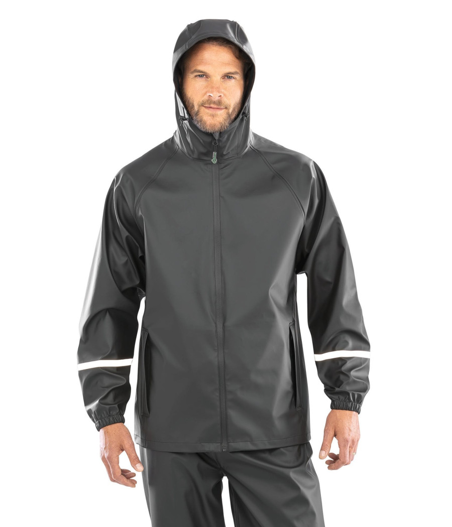 Veste imperméable Prism PU avec bandes réfléchissantes