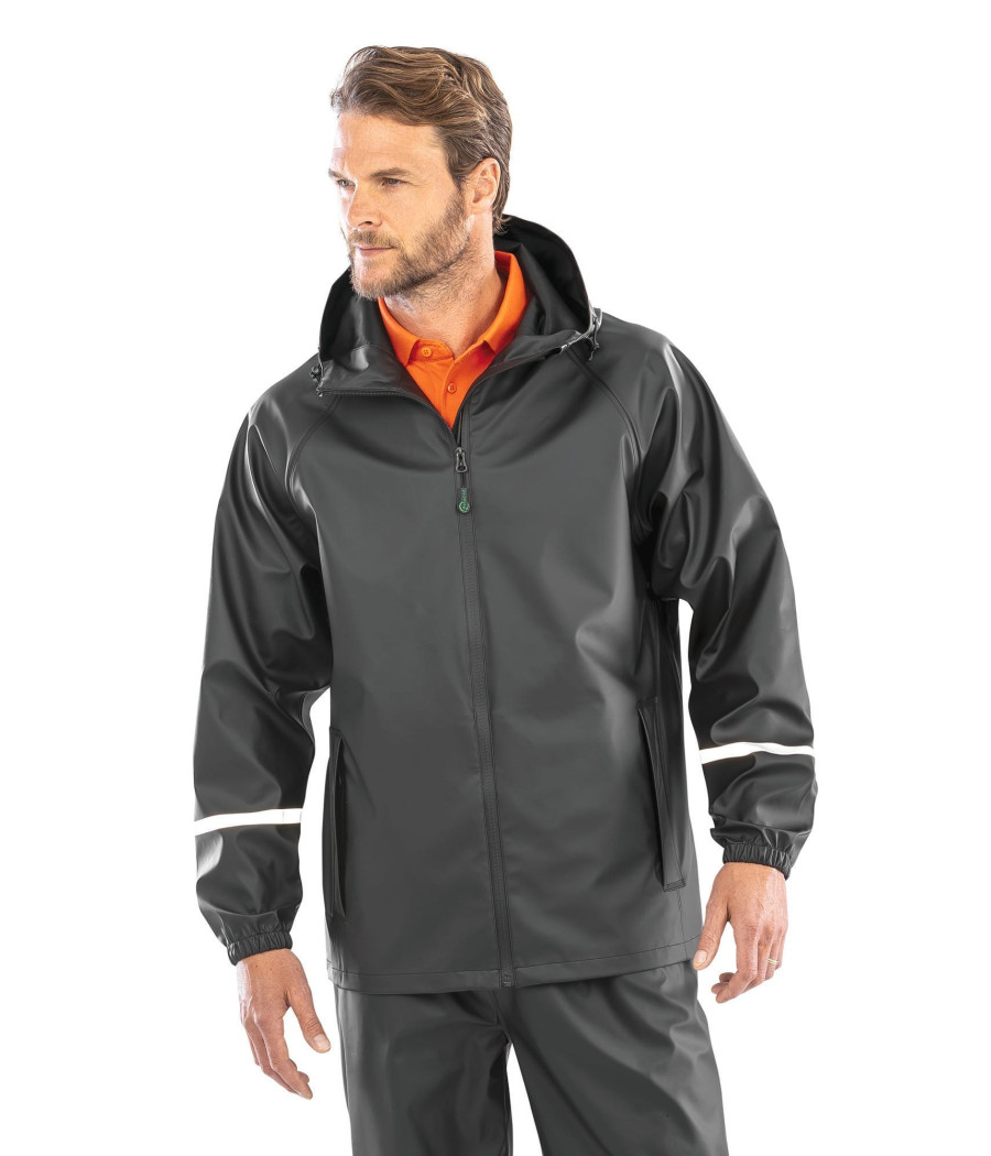 Veste imperméable Prism PU avec bandes réfléchissantes