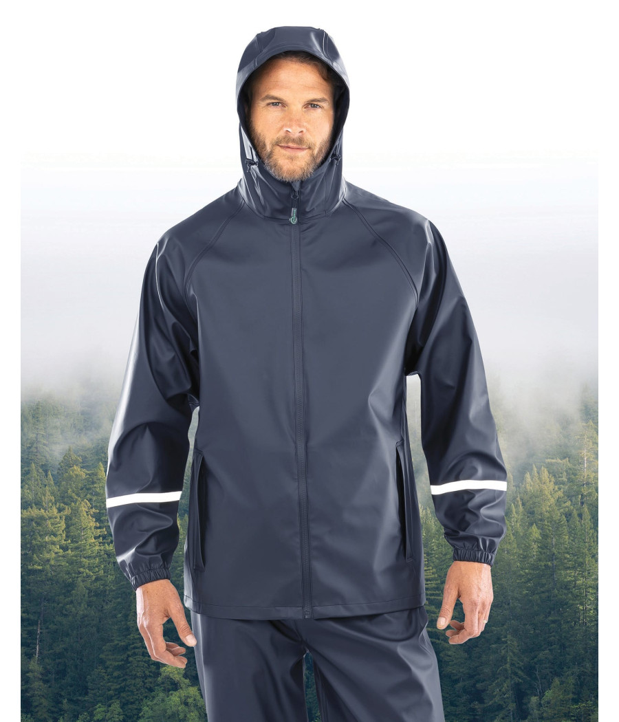 Veste imperméable Prism PU avec bandes réfléchissantes