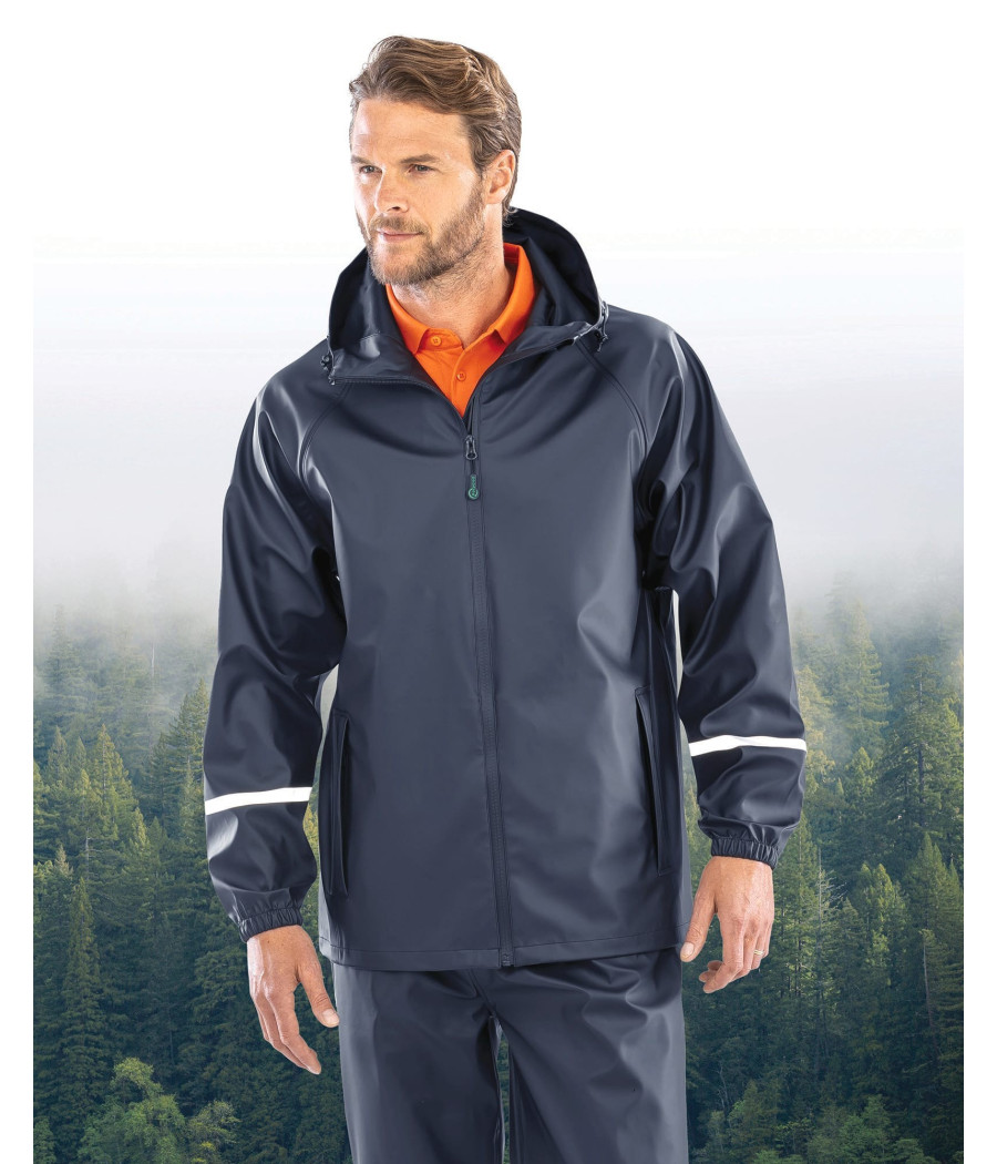 Veste imperméable Prism PU avec bandes réfléchissantes