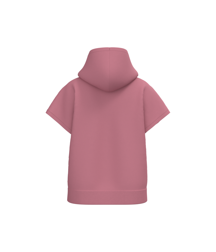 Sweat-shirt écoresponsable à capuche oversize sans manches French Terry femme