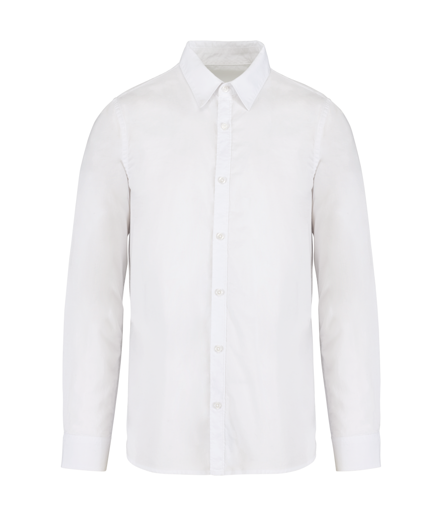 Chemise écoresponsable délavée homme