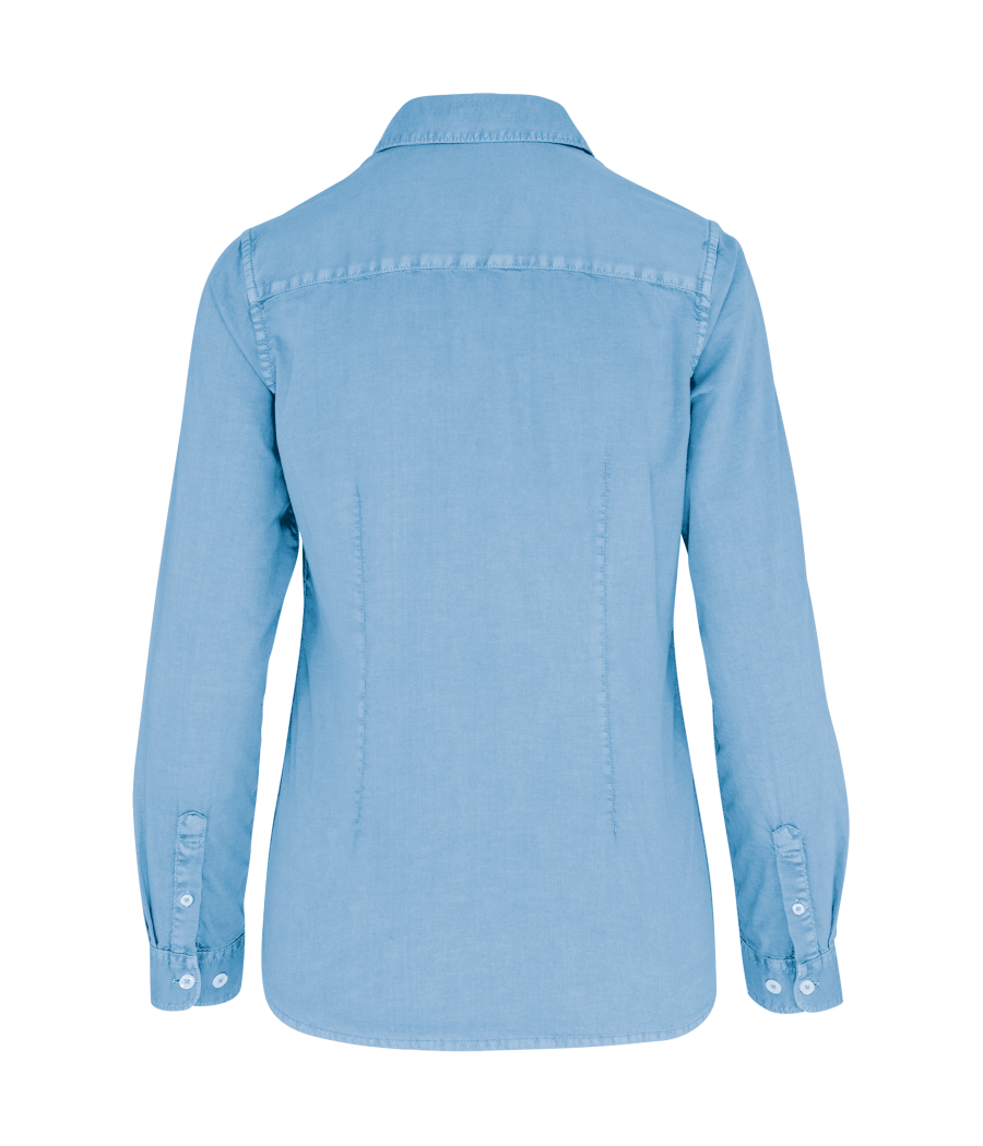 Chemise écoresponsable délavée femme