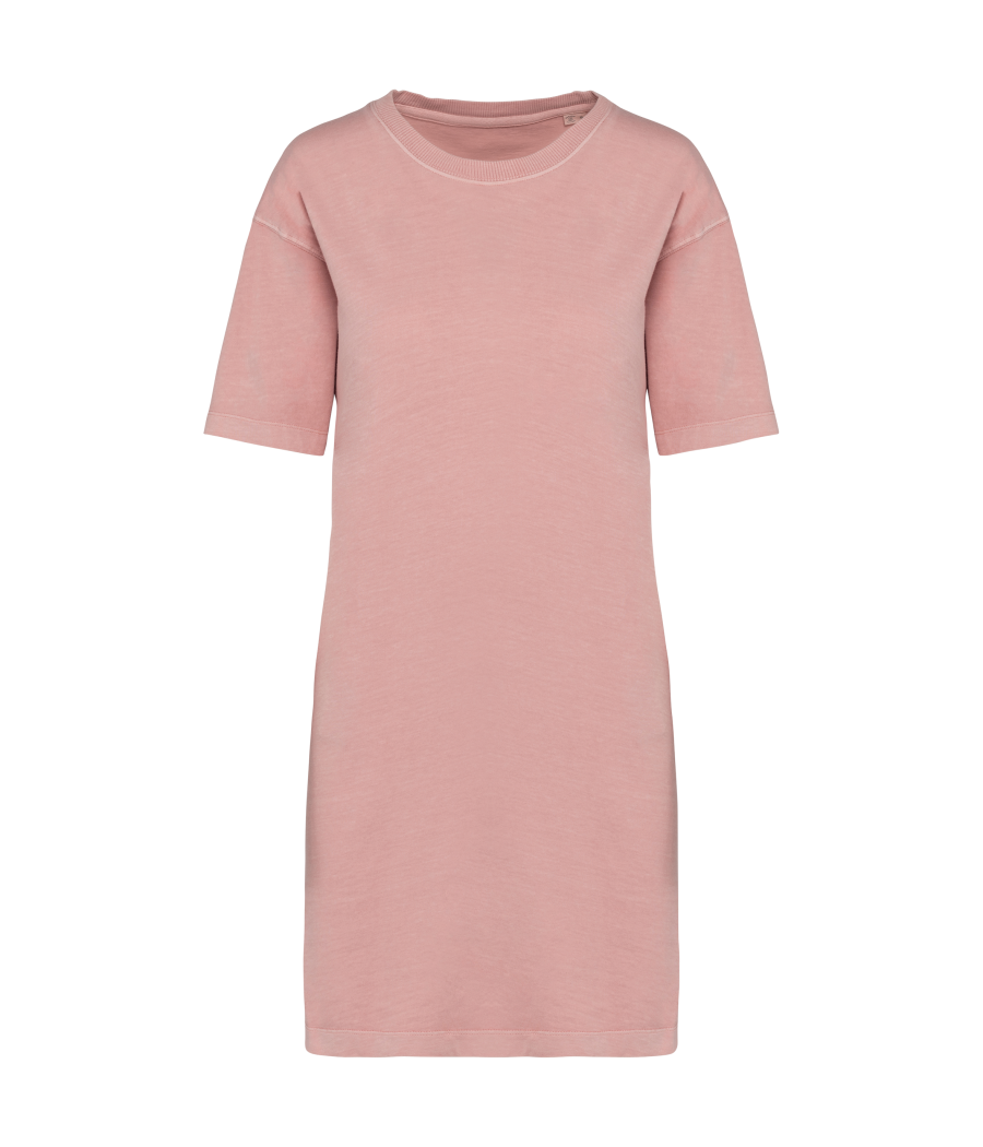 Robe t-shirt écoresponsable délavée femme