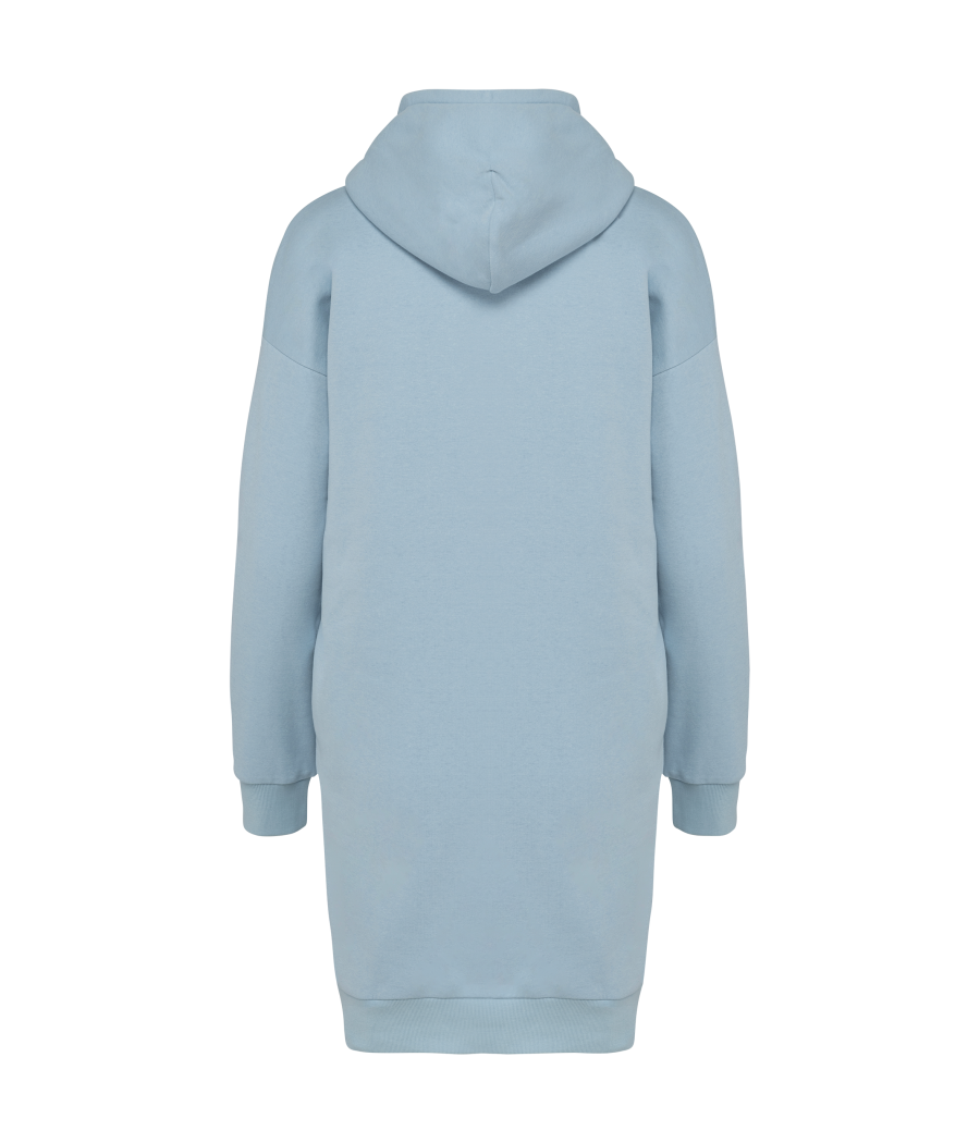 Robe sweat-shirt écoresponsable à capuche femme