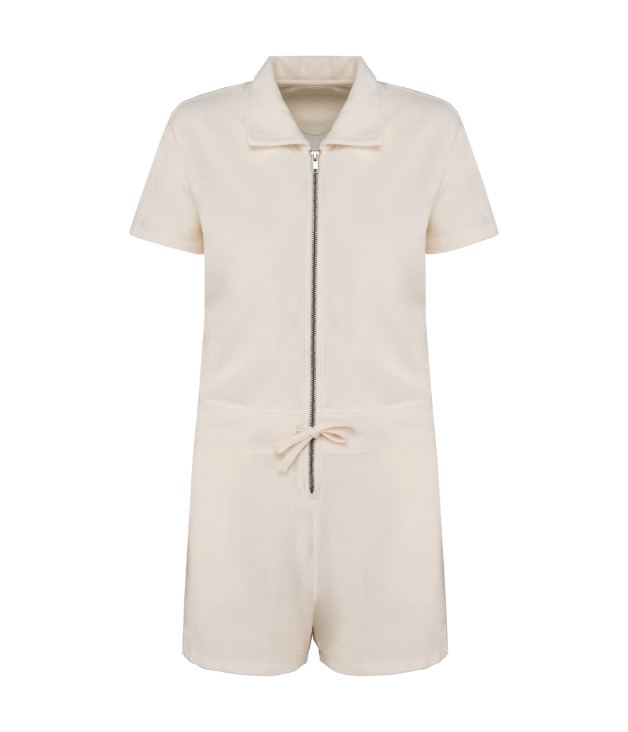 Combinaison short écoresponsable en éponge femme