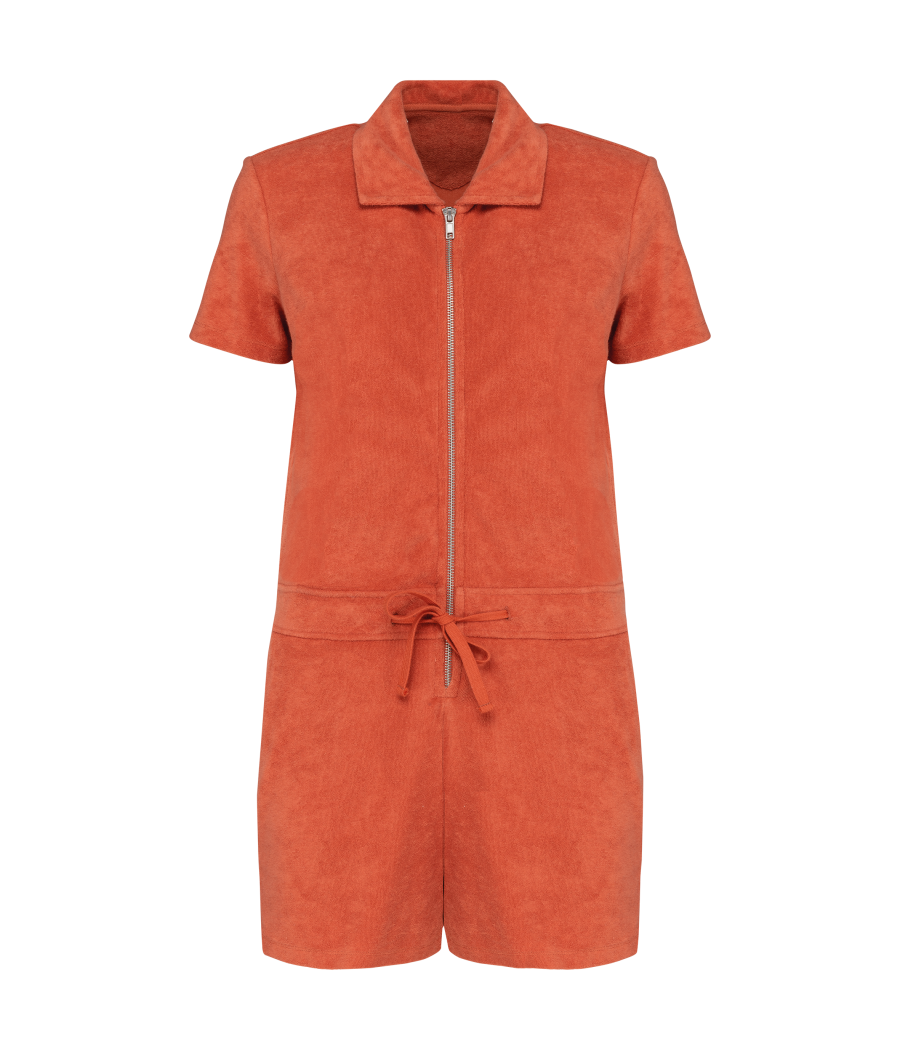 Combinaison short écoresponsable en éponge femme