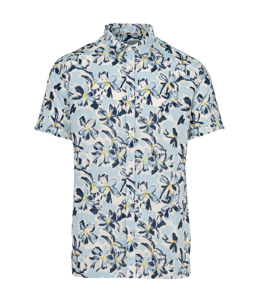 Chemise imprimé végétal homme