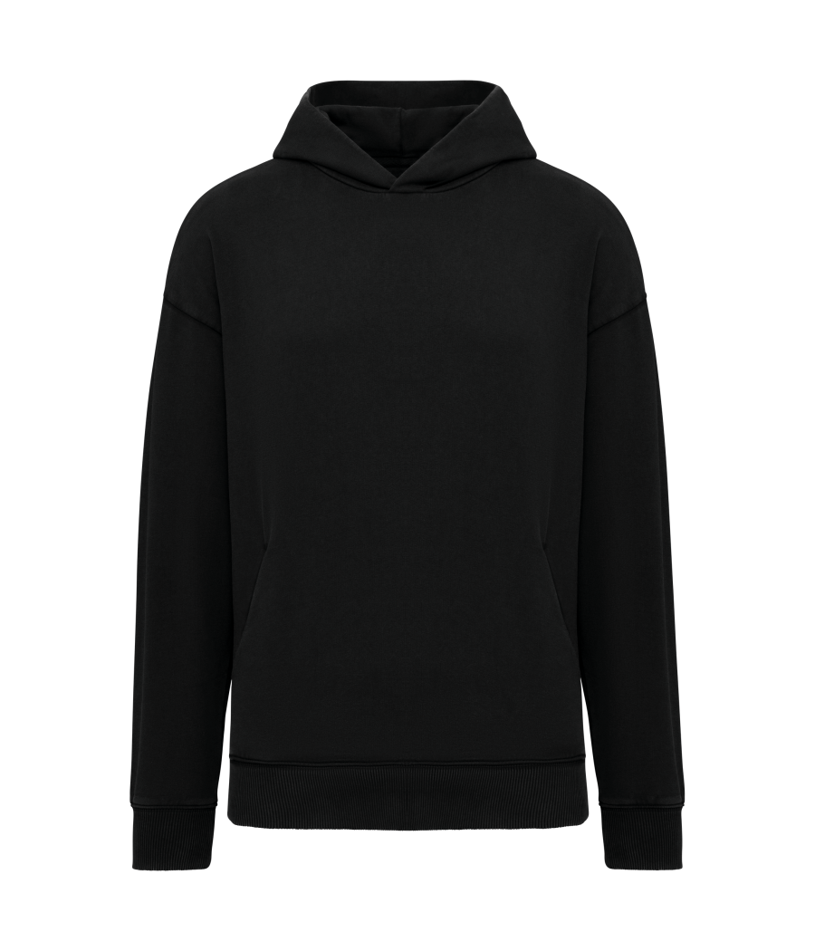Sweat-shirt écoresponsable à capuche délavé oversize unisexe