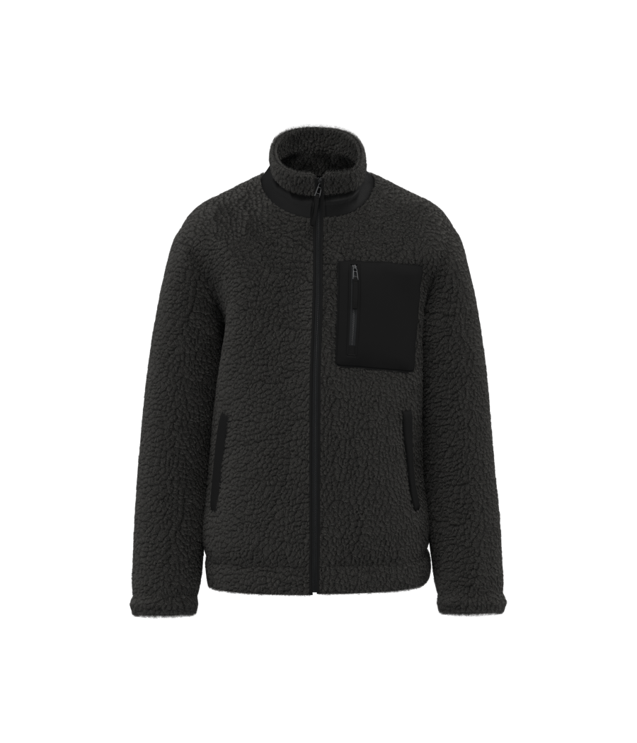 Veste écoresponsable en sherpa unisexe