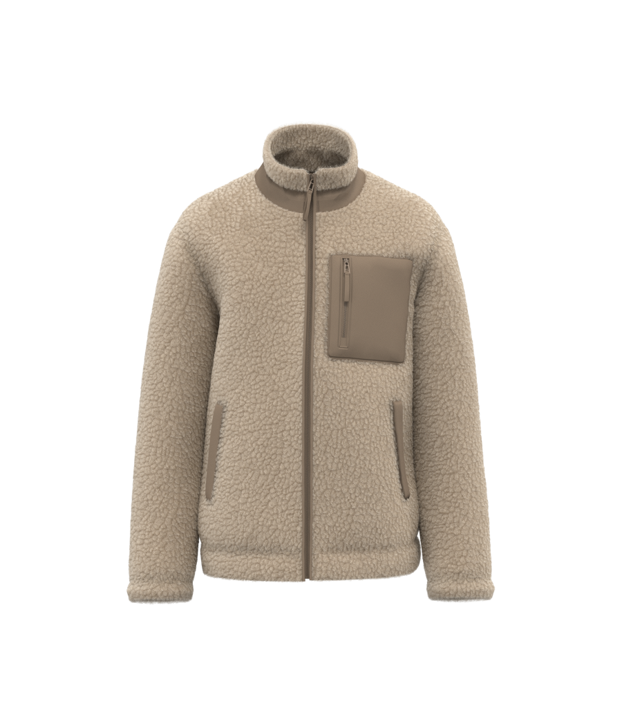 Veste écoresponsable en sherpa unisexe