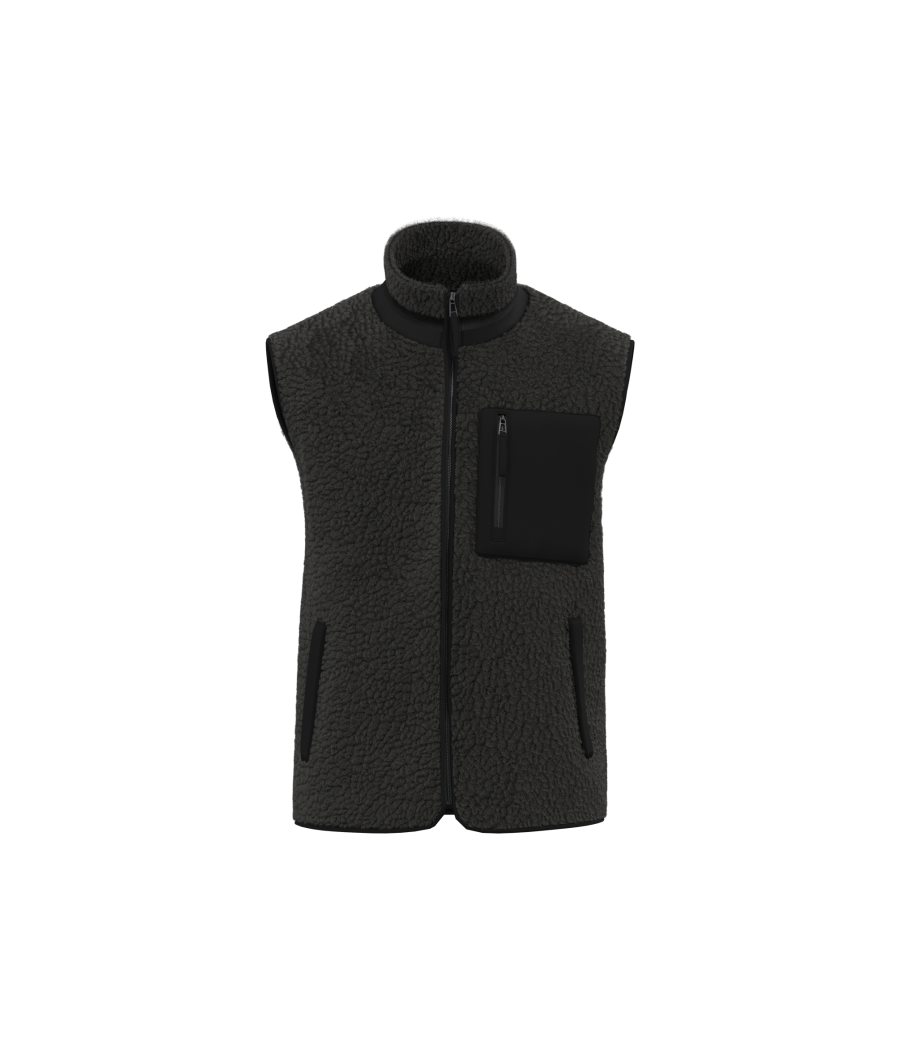 Bodywarmer écoresponsable en sherpa unisexe