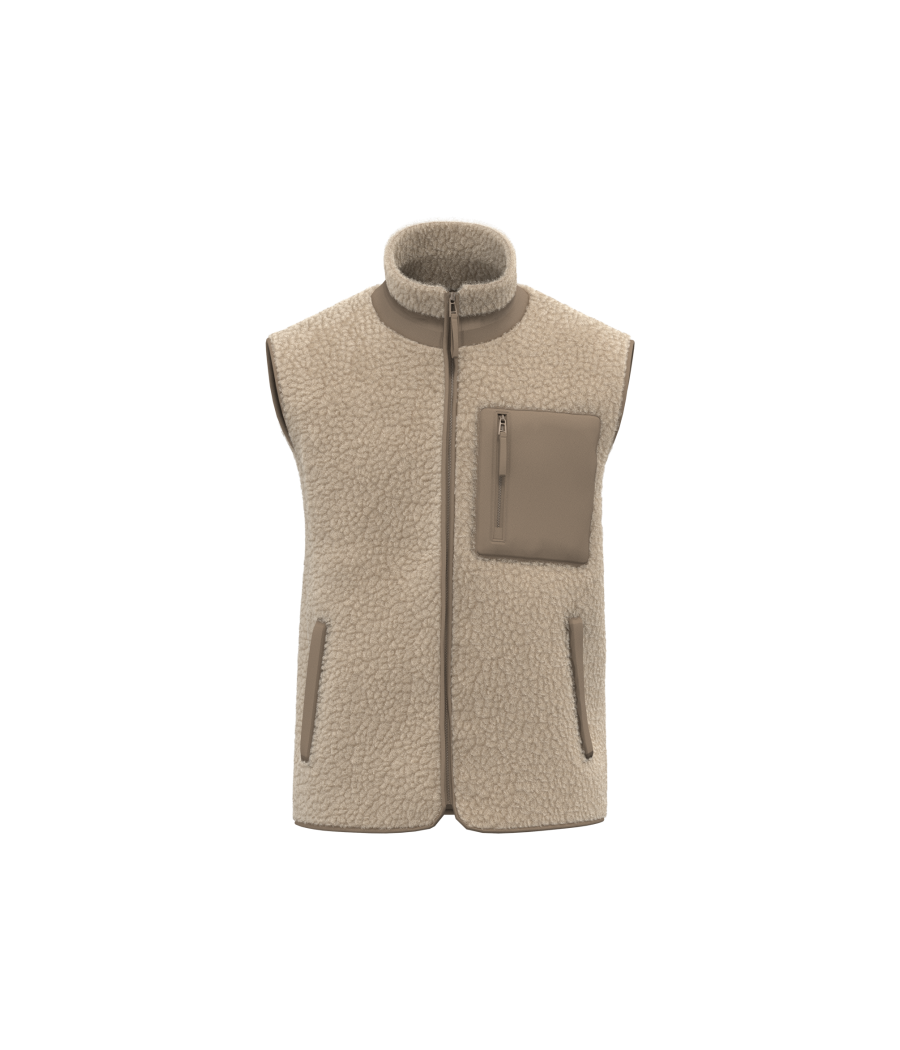 Bodywarmer écoresponsable en sherpa unisexe