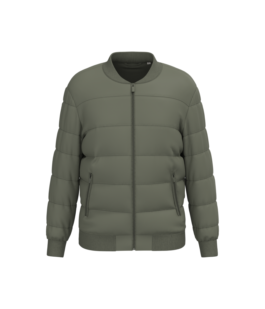 Veste matelassée écoresponsable à col teddy unisexe