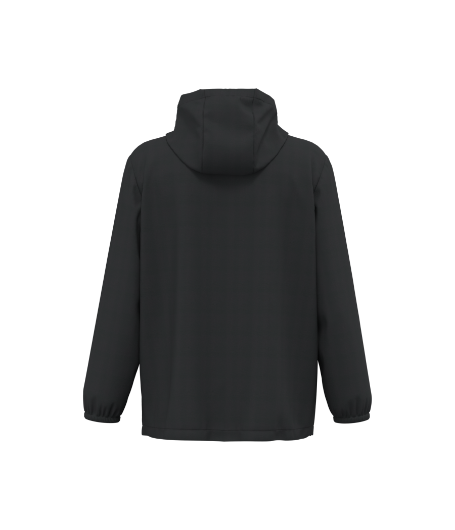 Veste coupe-vent imperméable écoresponsable quart zip unisexe