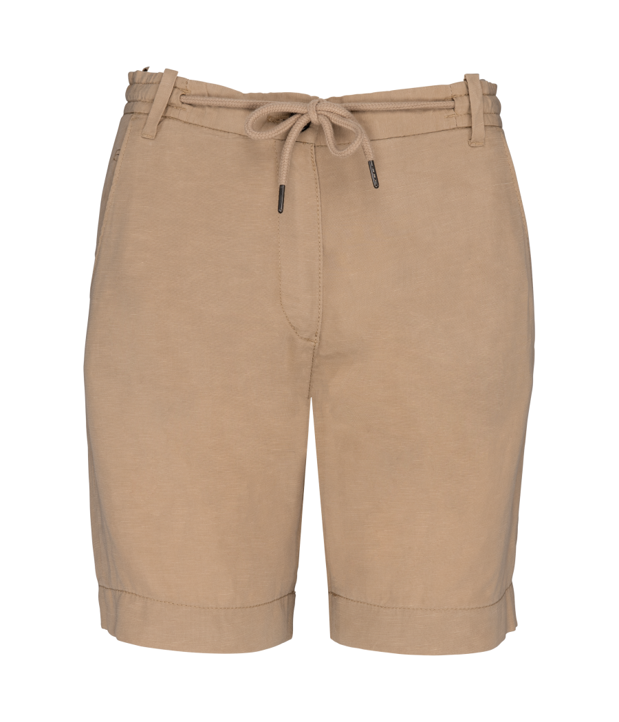 Bermuda en lyocell et lin femme