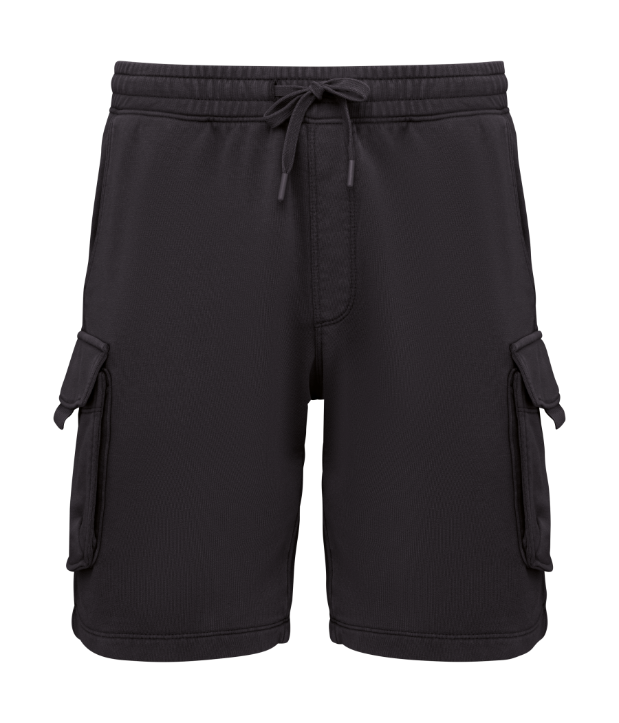 Short cargo écoresponsable délavé French Terry homme