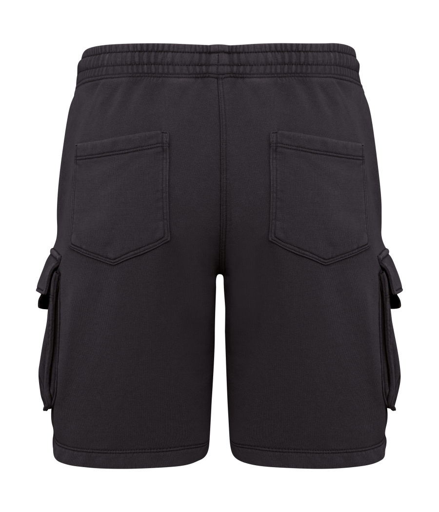 Short cargo écoresponsable délavé French Terry homme