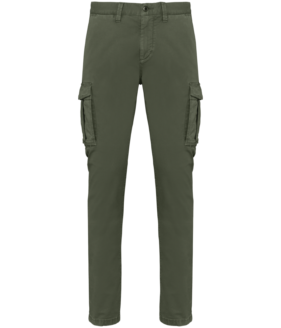Pantalon cargo écoresponsable délavé homme