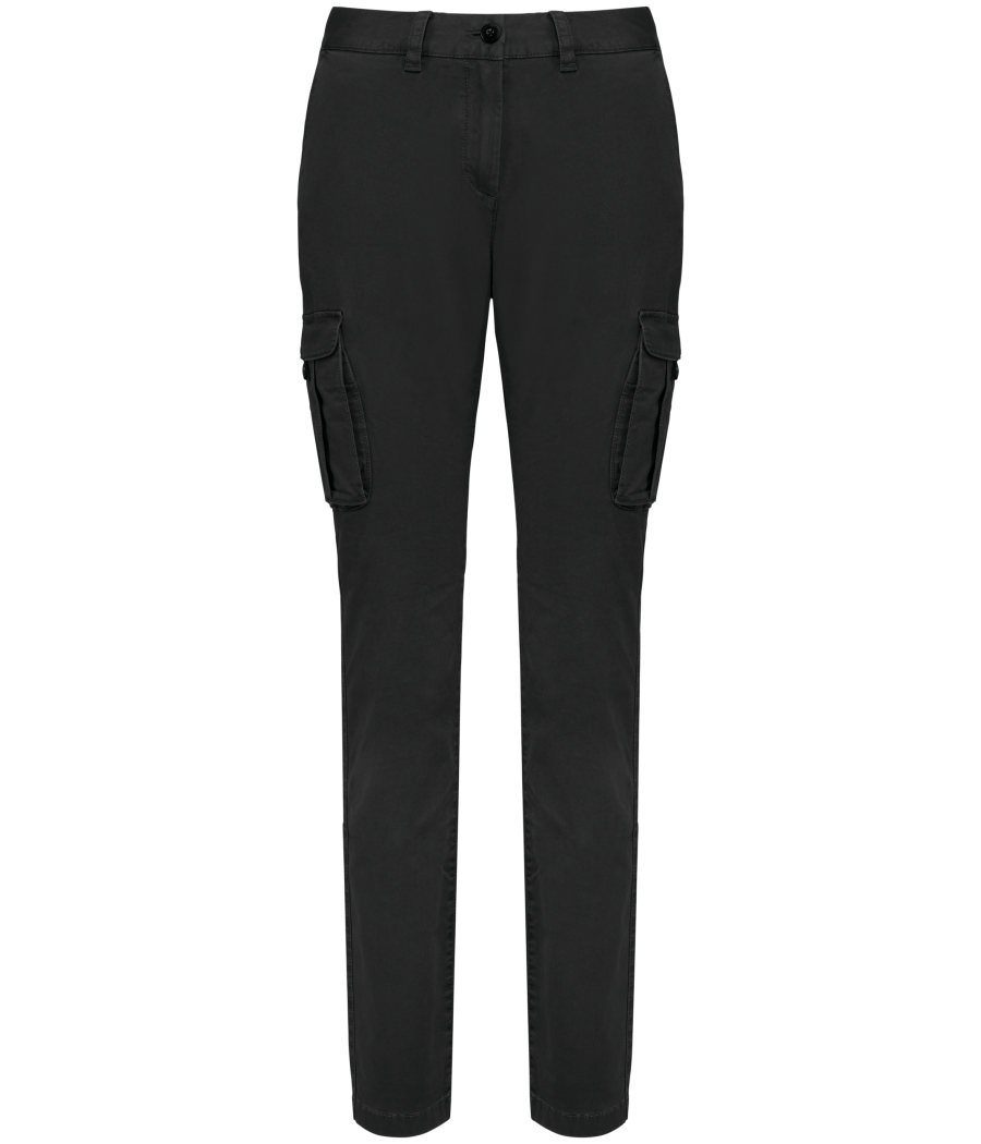 Pantalon cargo écoresponsable délavé femme