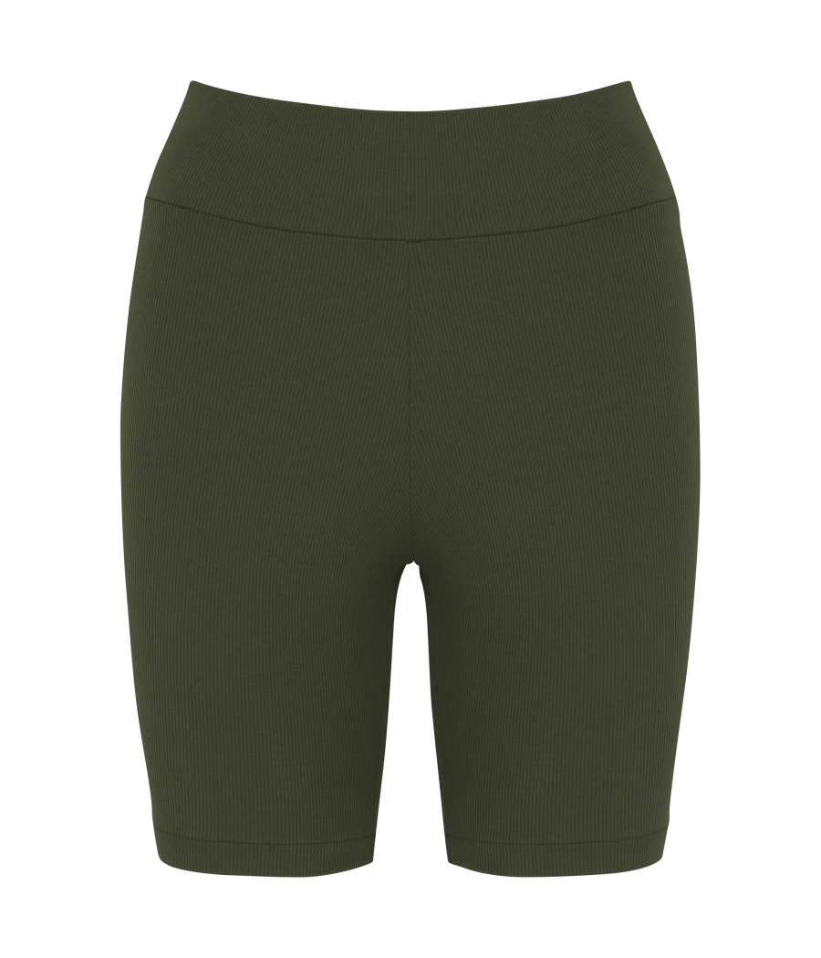 Short écoresponsable côtelé femme