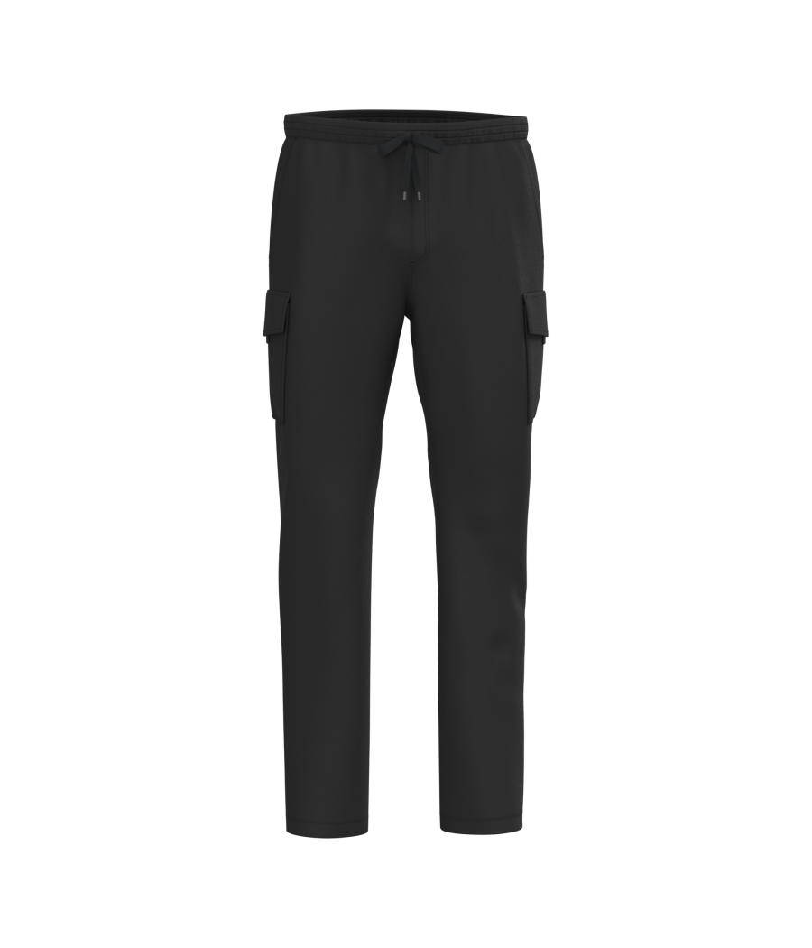 Pantalon cargo écoresponsable délavé French Terry homme
