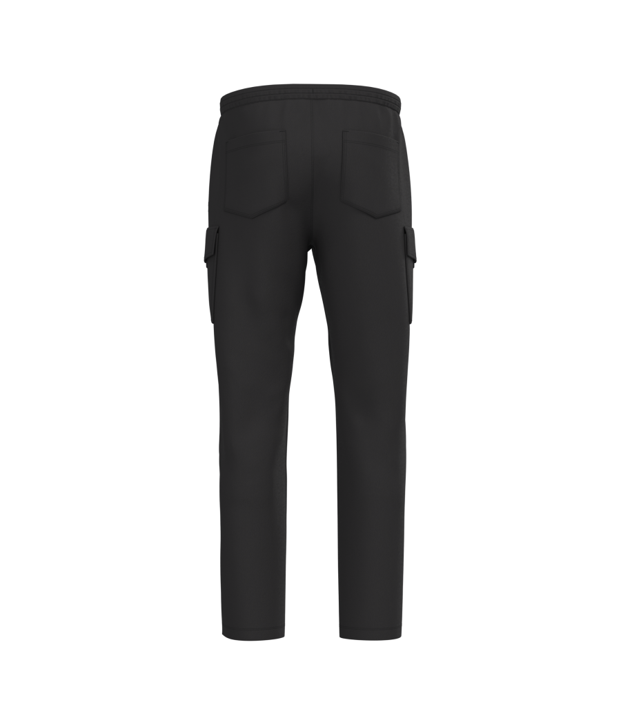 Pantalon cargo écoresponsable délavé French Terry homme