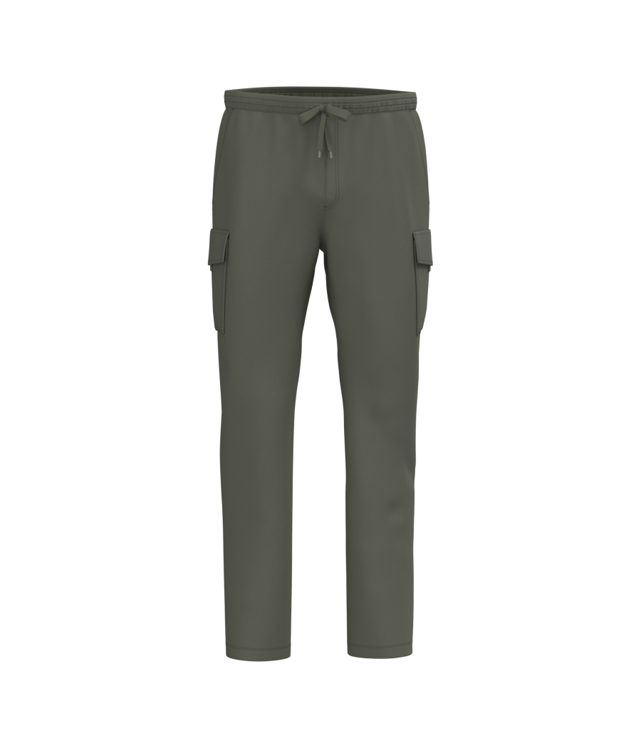Pantalon cargo écoresponsable délavé French Terry homme
