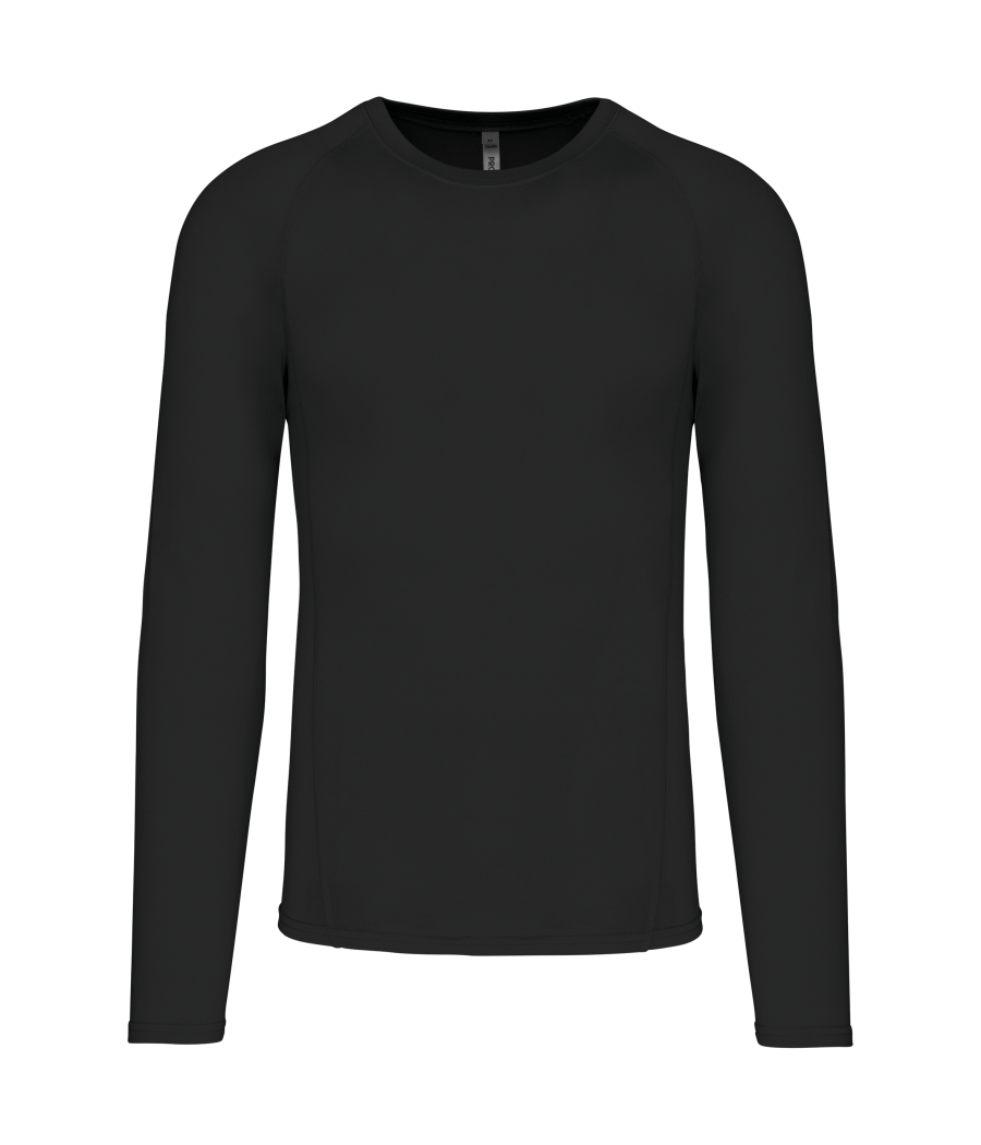 T-shirt double peau sport manches longues unisexe