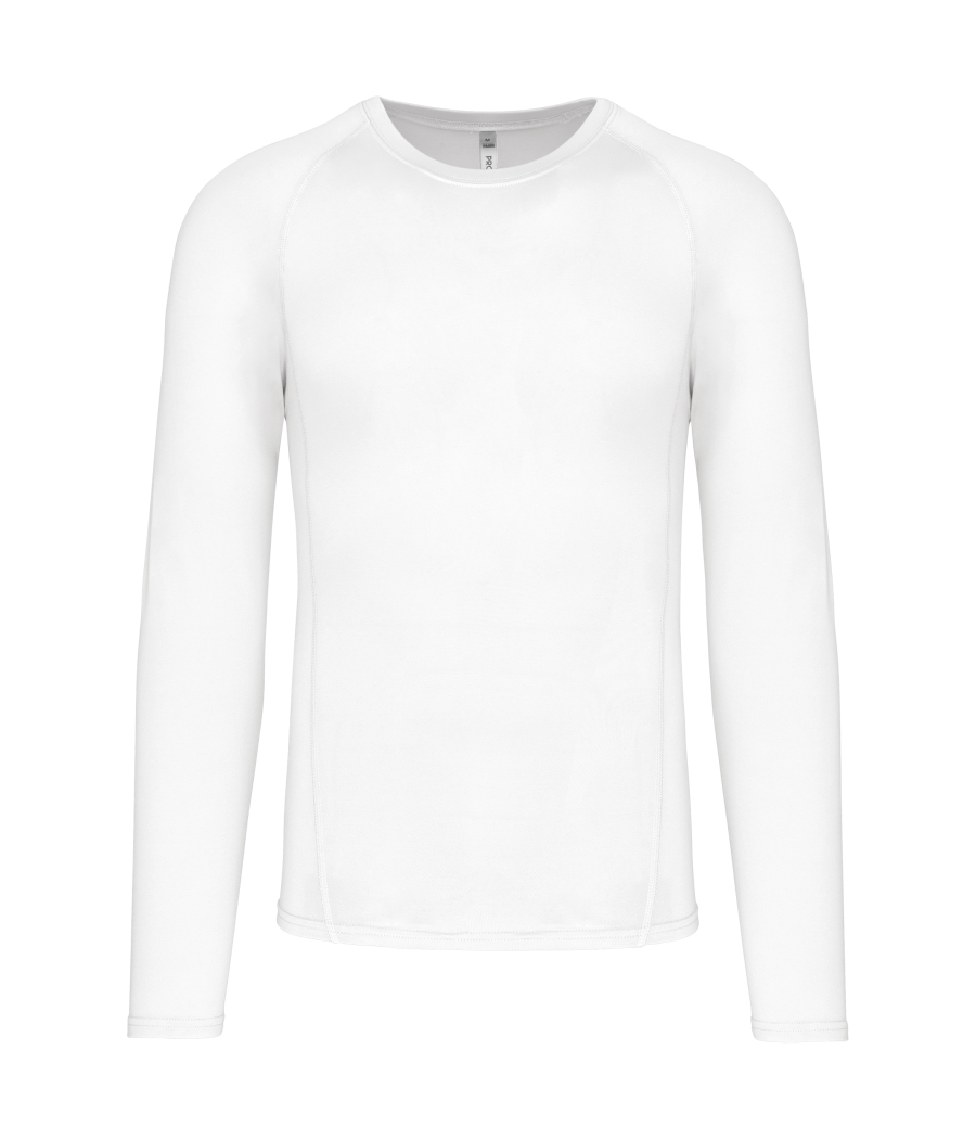 T-shirt double peau sport manches longues unisexe