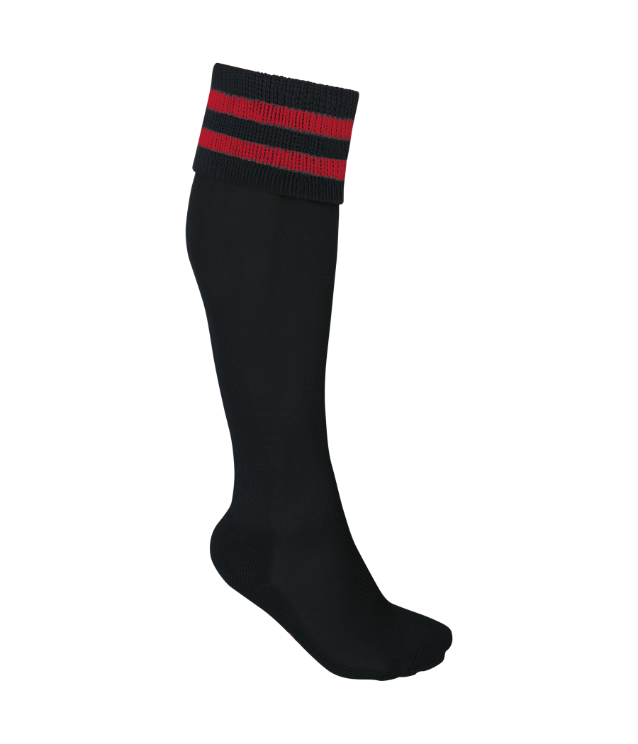 Chaussettes de sport rayées unisexe