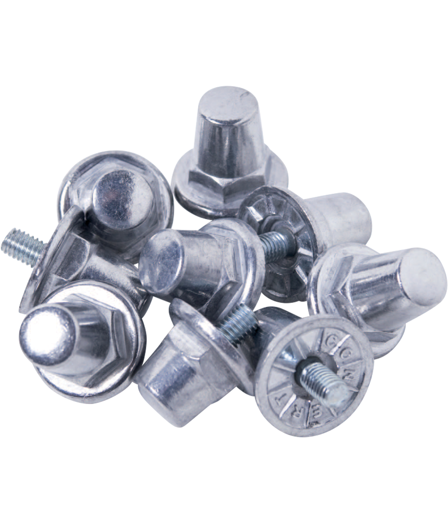 Pack de 100 crampons alu hexagonaux