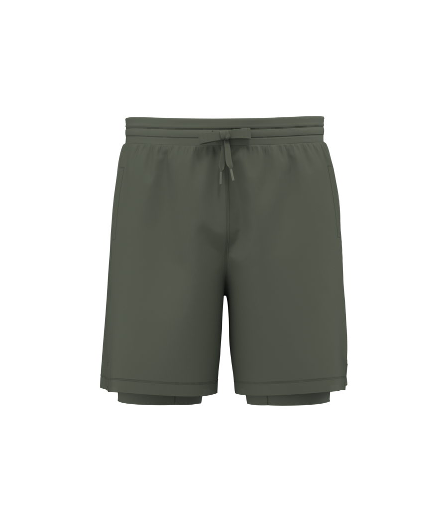 Short écoresponsable 2 en 1 avec sous short intégré homme