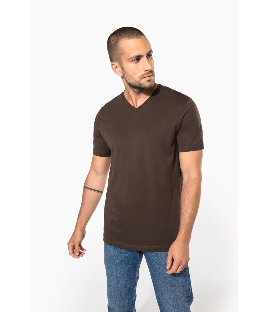 T-shirt col V manches courtes homme