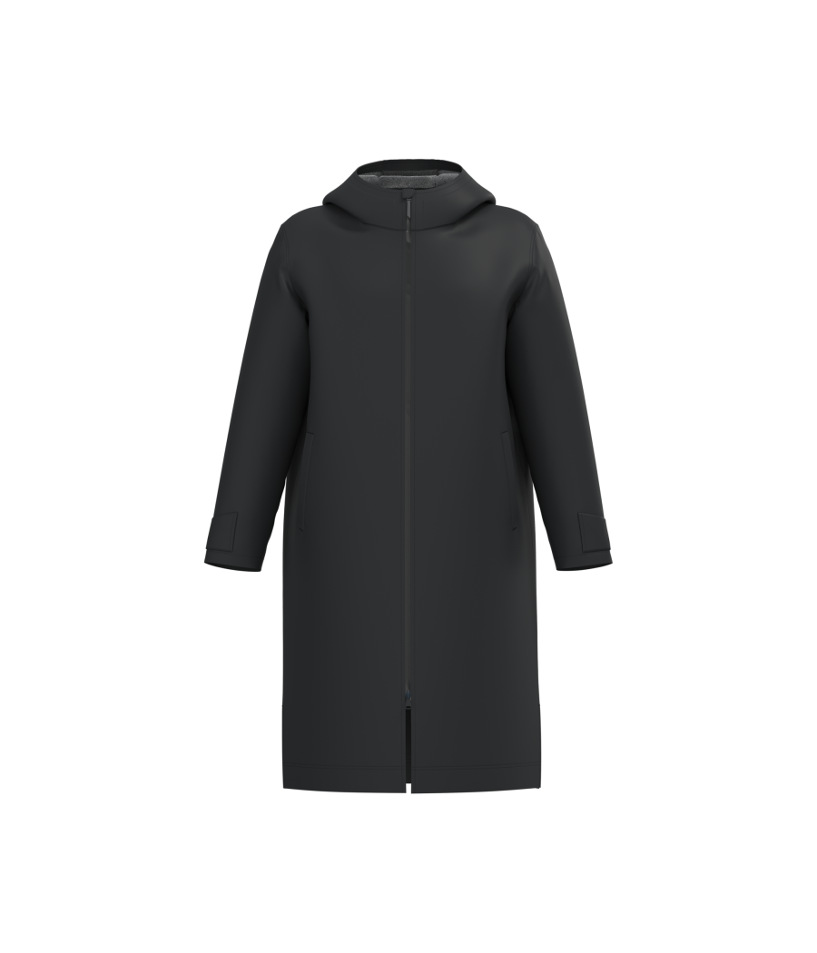 Parka longue doublée sherpa unisexe