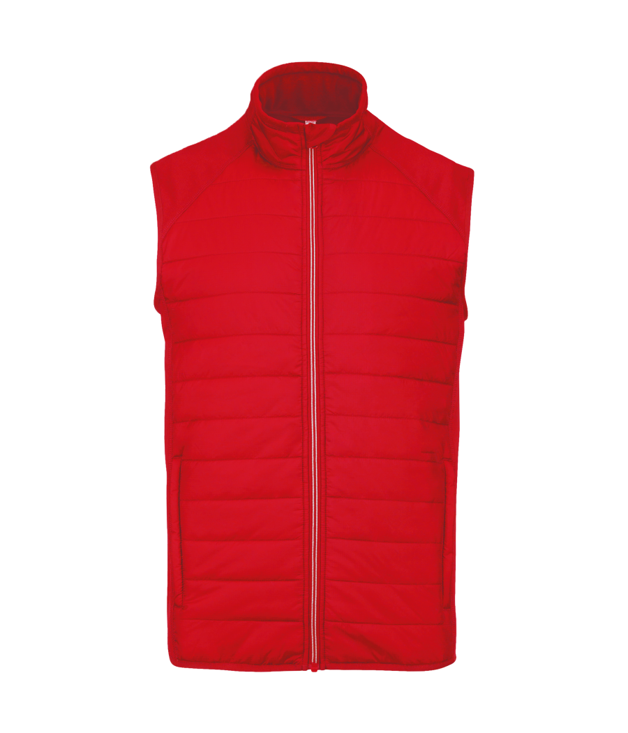 Veste sport bi-matière sans manches unisexe