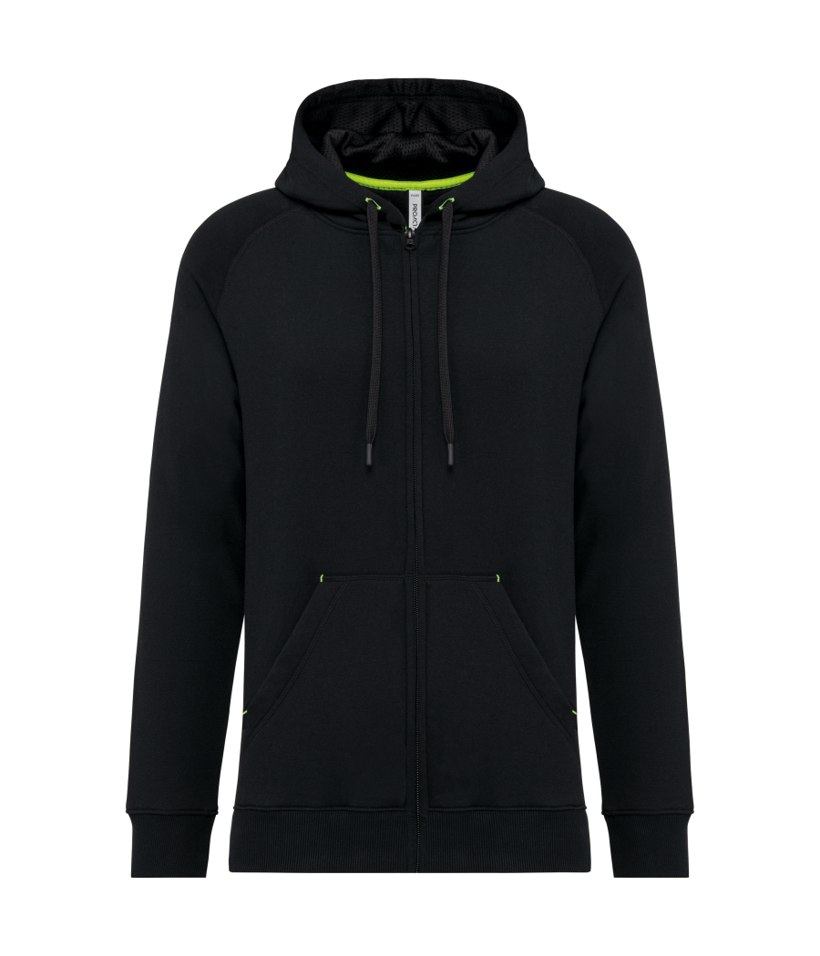 Veste zippée à capuche unisexe