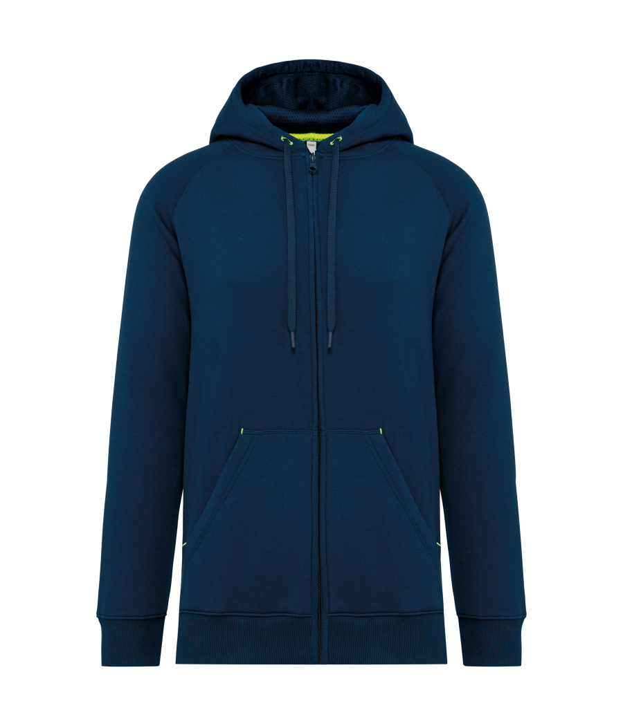 Veste zippée à capuche unisexe