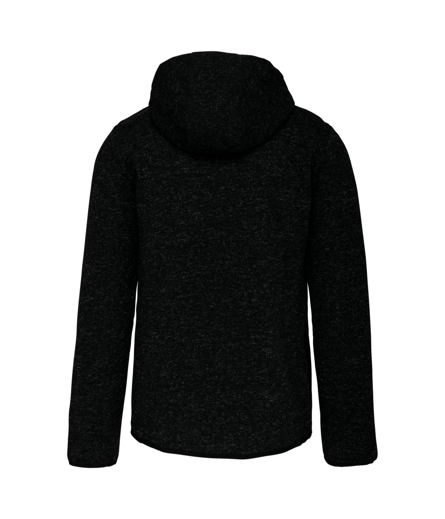 Veste à capuche chinée homme