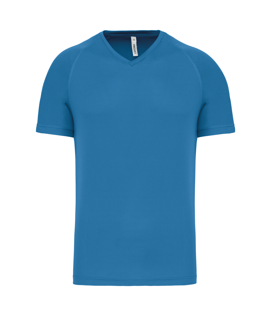 T-shirt de sport manches courtes col v homme