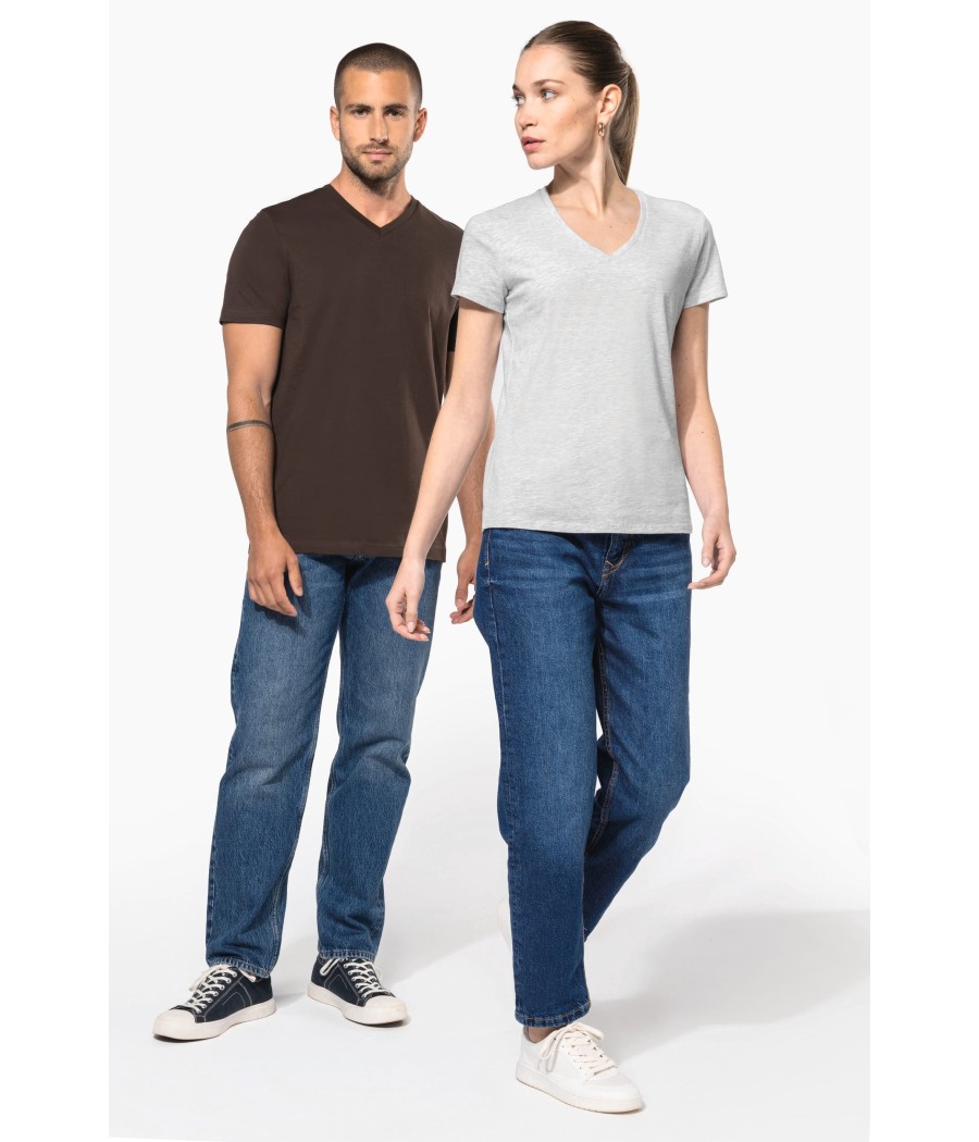 T-shirt col V manches courtes homme