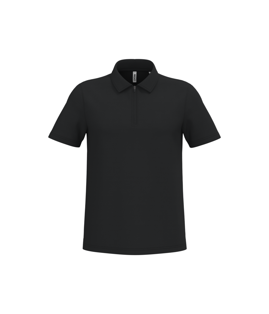 Polo de sport col 1/4 zip homme