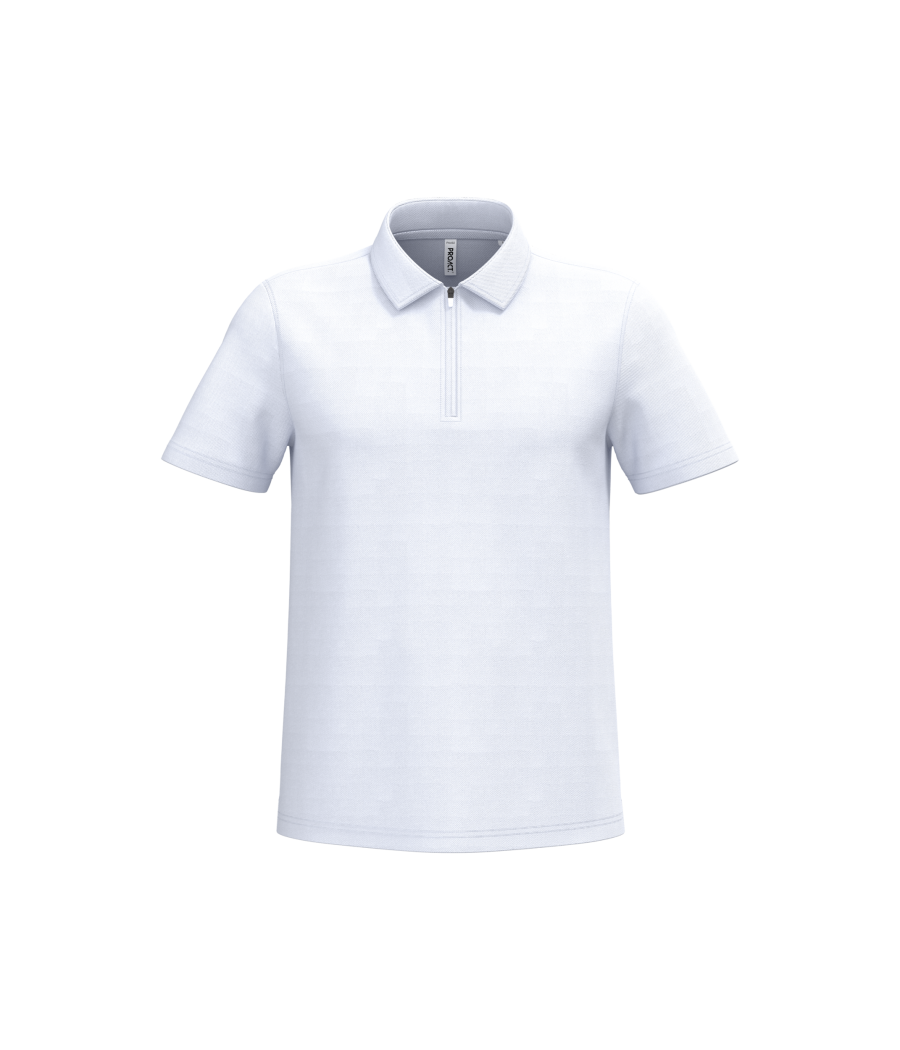 Polo de sport col 1/4 zip homme