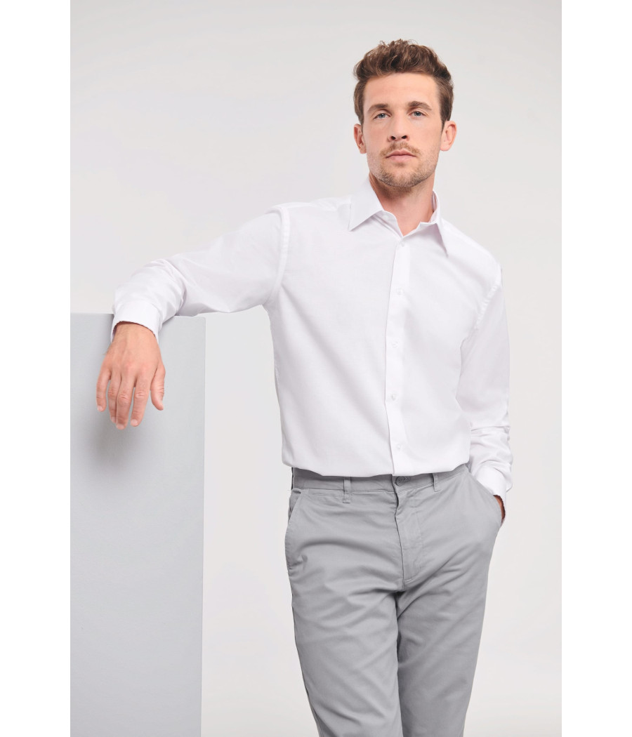 Chemise homme Oxford manches longues