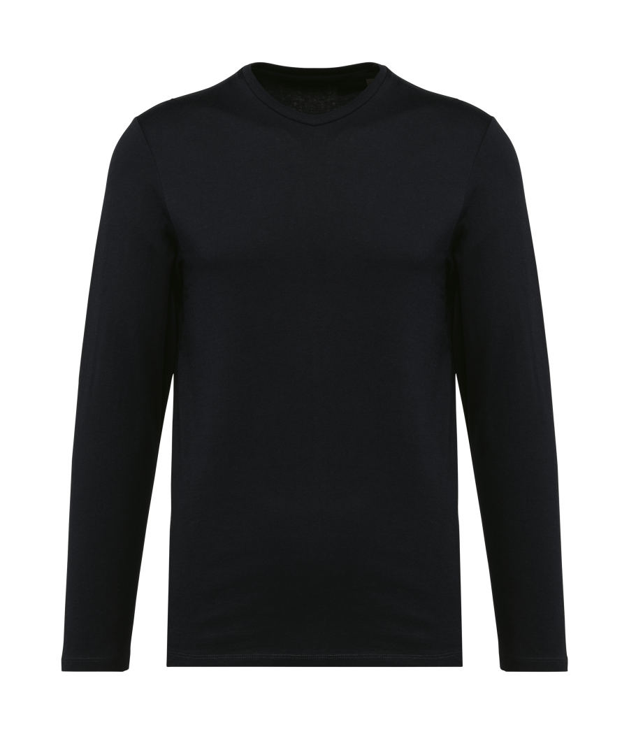 T-shirt Supima® col rond manches longues homme