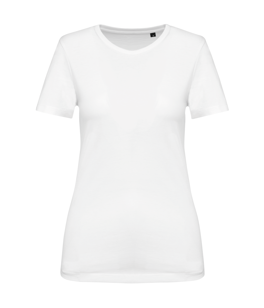 T-shirt Supima® col rond manches courtes femme