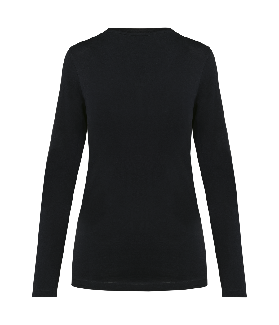 T-shirt Supima® col rond manches longues femme