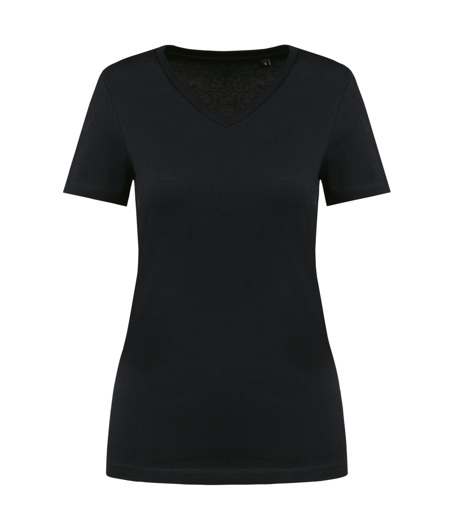 T-shirt Supima® col V manches courtes femme