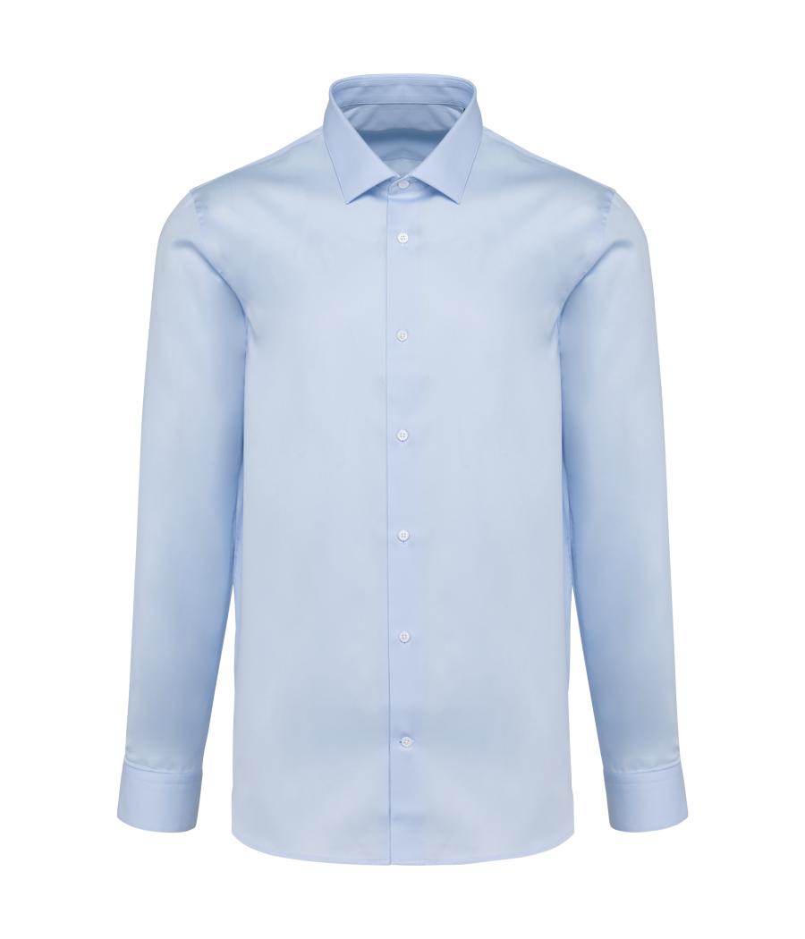 Chemise popeline manches longues homme